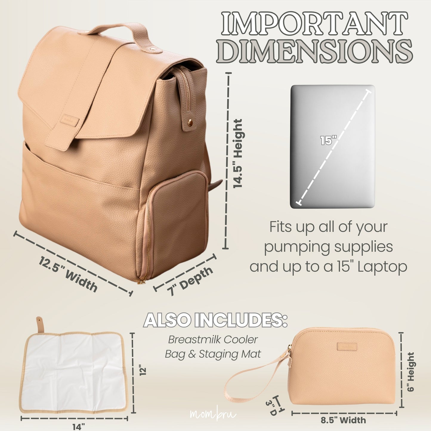 Hallie Breast Pump Bag - Regular