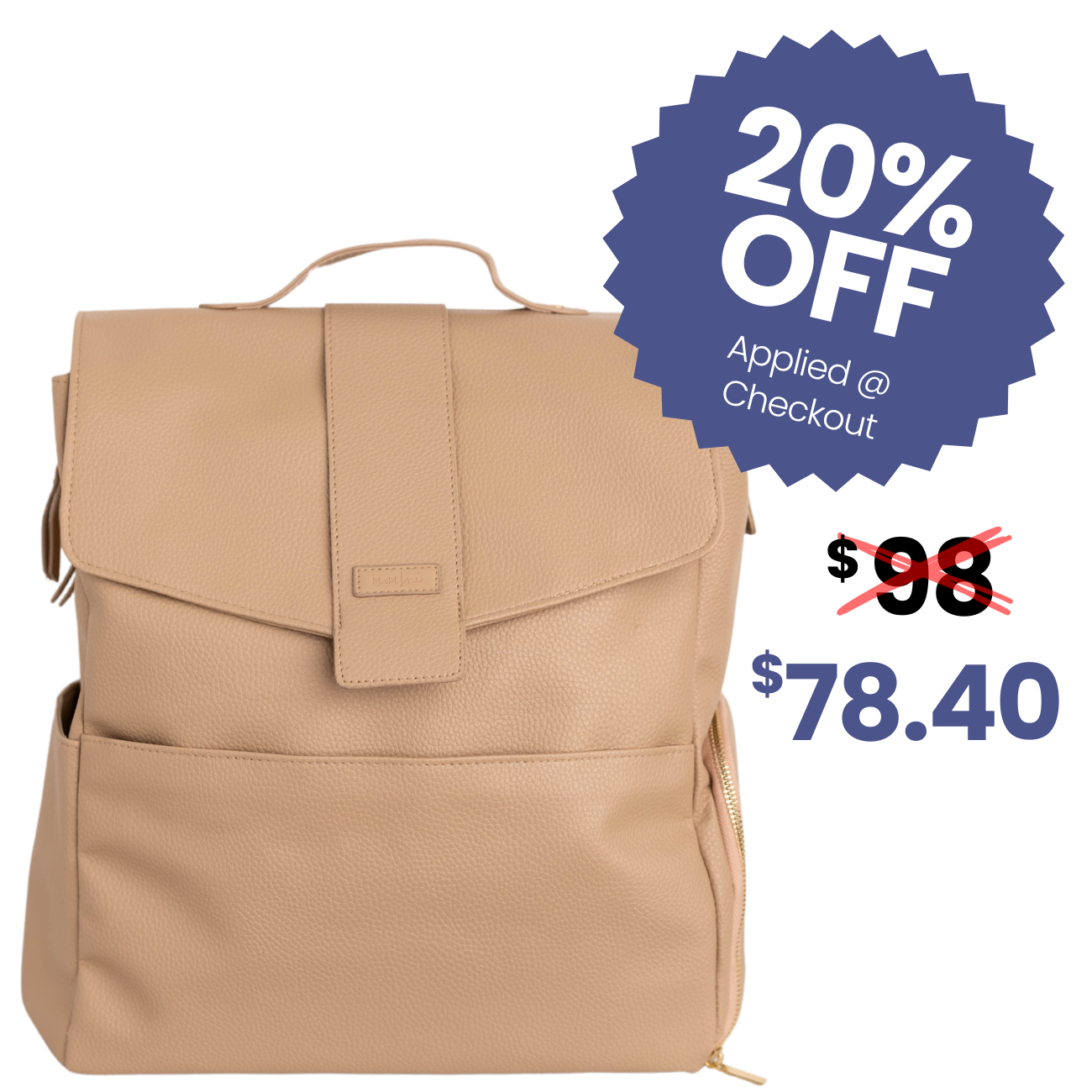 Hallie Breast Pump Backpack | Vegan Leather Pumping Bag